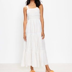 Loft Striped Tiered Maxi